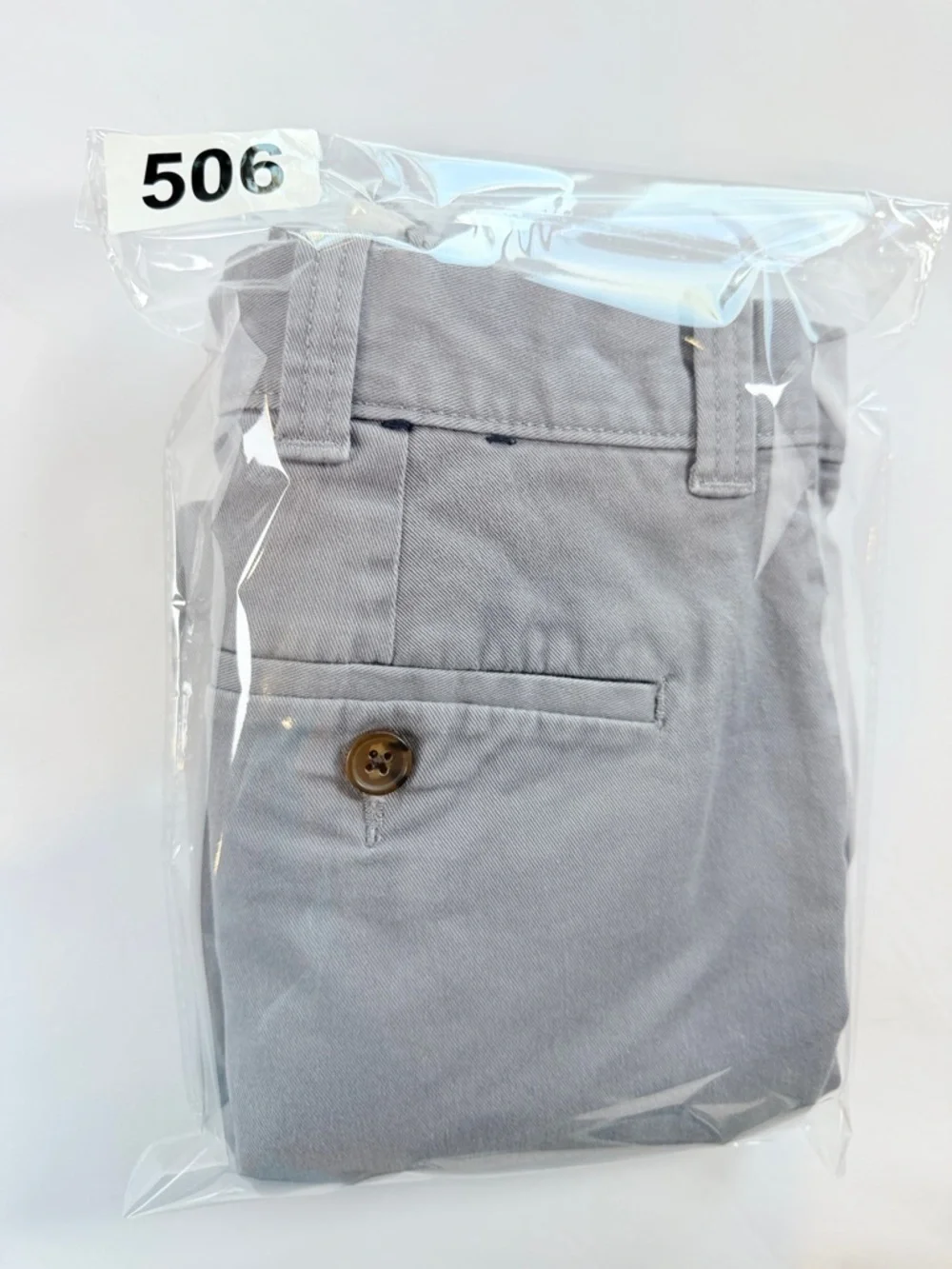 J. Crew Light Gray Flat Front Chino Cotton Shorts Mens Size 33‎